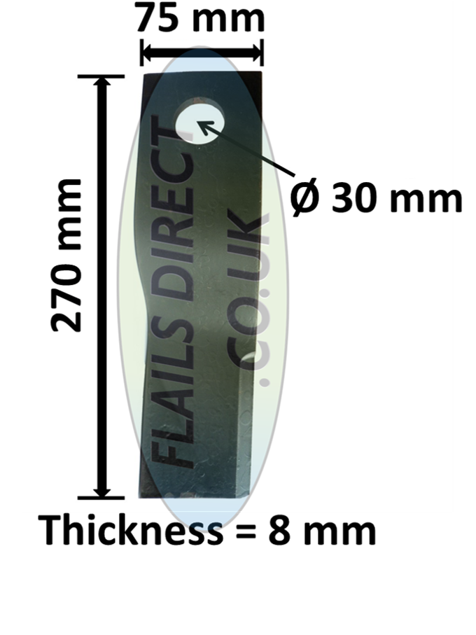Rotary Topper Blades to suit PortAgri Flails Direct